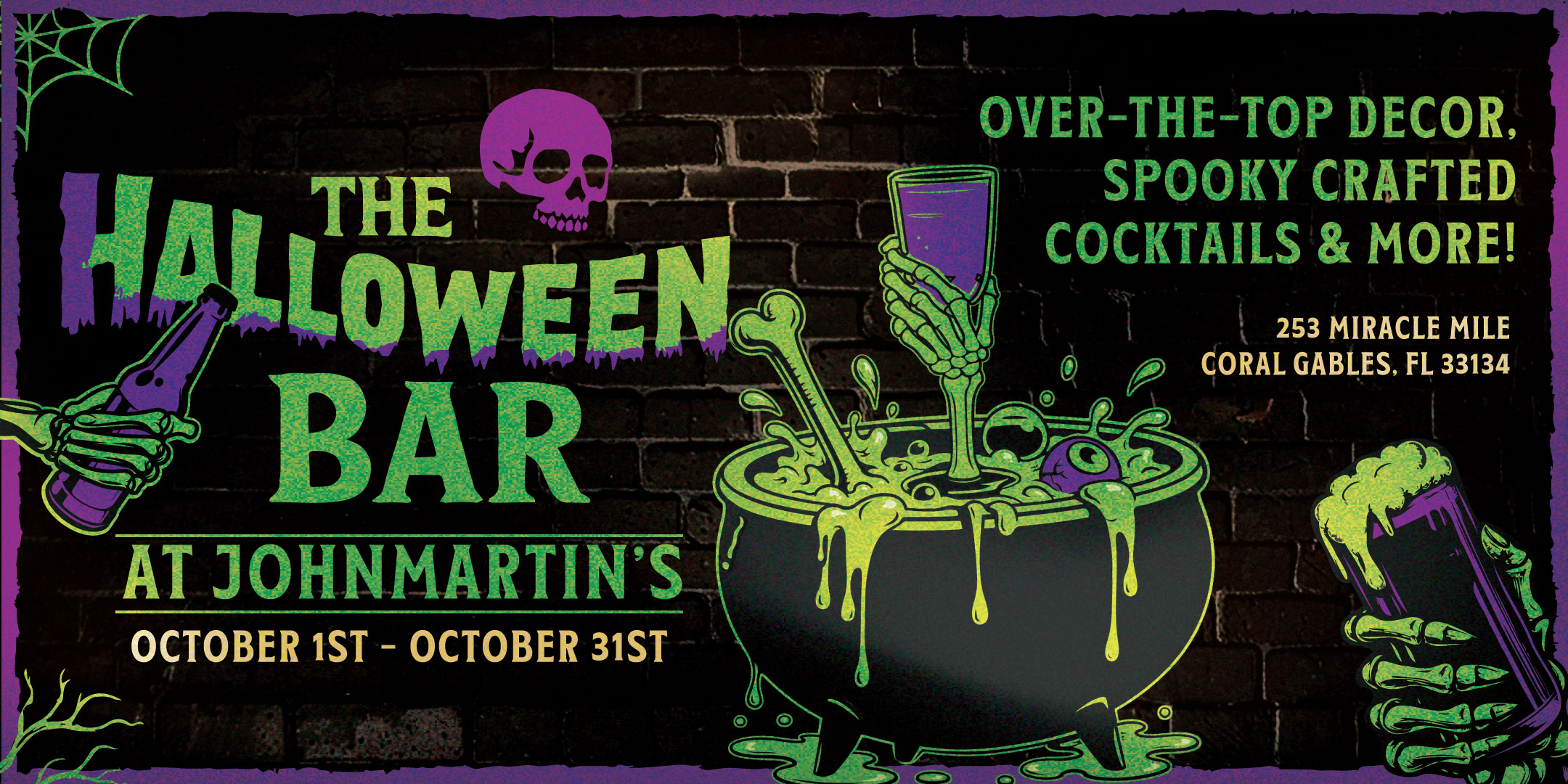 The Halloween Bar promotional artwork at JohnMartin's